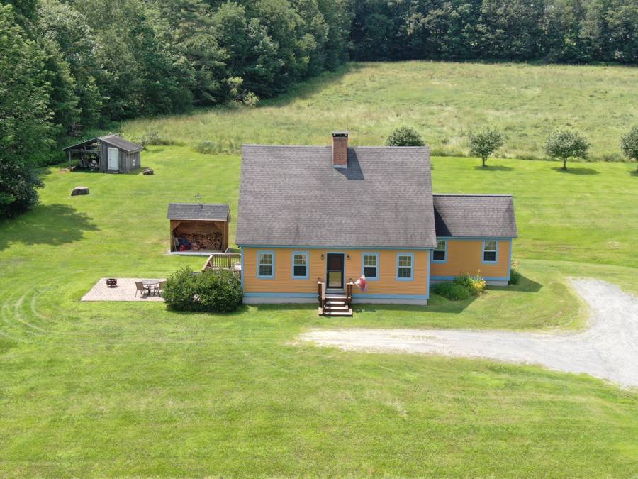 Vermont Farmhouse Aerial